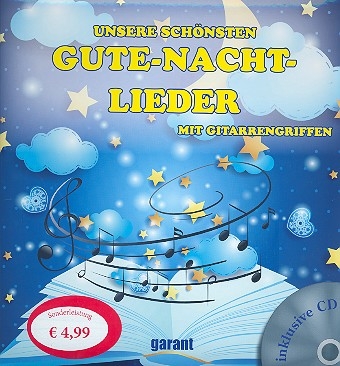 Gute-Nacht-Lieder (+CD) Liederbuch Melodie/Texte/Akkorde