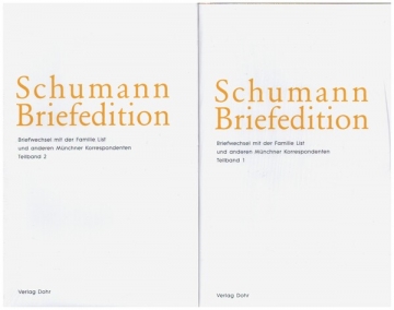 Schumann-Briefedition Serie 2 Band 8 Briefwechsel mit der Familie List und anderen Mnchner Korrespondenten 2 Teilbnde