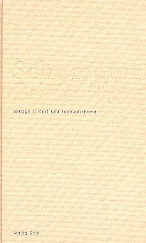 Schumann-Briefedition Serie 3 Band 5 Verlage in West- und Sddeutschland