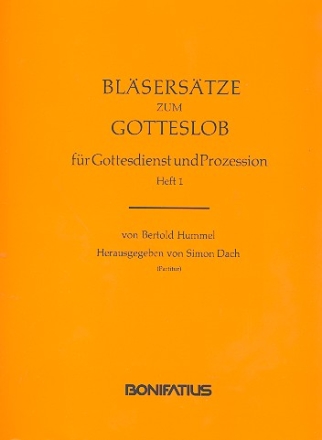 Blserstze zum Gotteslob Band 1 Partitur