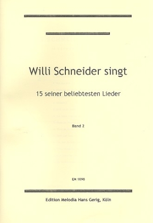 Willy Schneider singt Band 2  