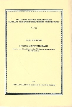 Musica Instrumentalis  Studien zur Klassifikation des Musikinstrumentariums im Mittelalter