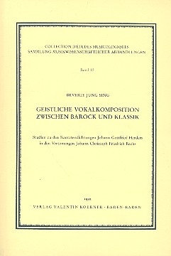 Geistliche Vokalkomposition zwischen Barock und Klassik