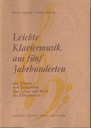 Leichte Klaviermusik aus 5 Jahrhunderten