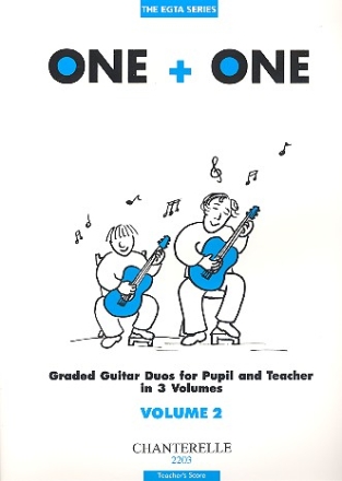 One and one for 2 guitars vol.2 for 2 guitars Teacher's score