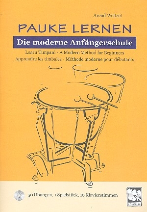 Pauke lernen (+CD) fr Pauke (z.T. mit Klavierbegleitung) (dt/en/frz)