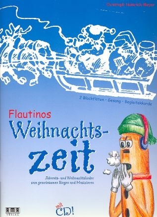 Flautinos Weihnachtszeit (+CD) fr 2 Blockflten, Gesang (mit Begleitakkorde)