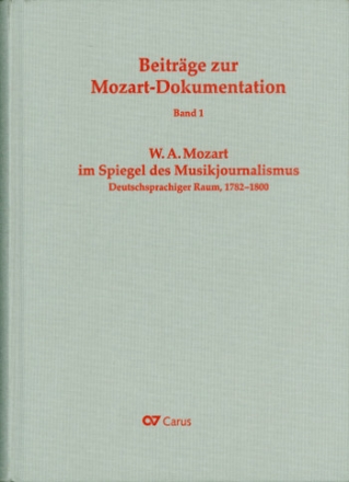 W. A. Mozart im Spiegel des Musikjournalismus Deutschsprachiger Raum 1782-1800