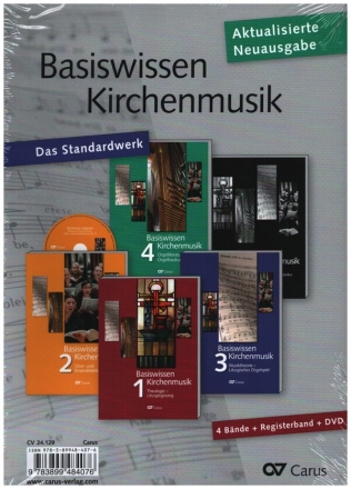Basiswissen Kirchenmusik: Gesamtset 4 Bnde + Registerband + DVD Set