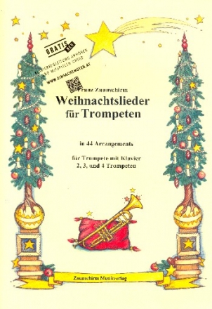 Weihnachtslieder (+QR-Code) fr 2-4 Trompeten (Trompete und Klavier) Spielpartitur