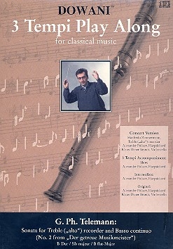 Sonate B-Dur Nr.2 aus Der getreue Musikmeister (+CD) fr Altblockflte und Bc