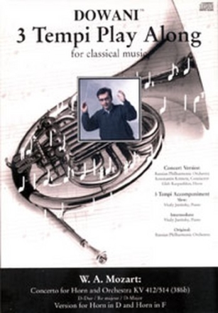Konzert D-Dur KV412/514 (+CD) fr Horn in D und in F und Orchester