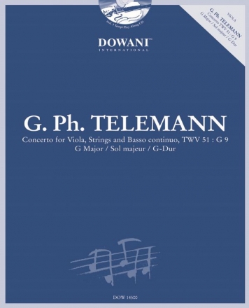 Concerto G-Dur TWV51:G9 (+CD) fr Viola und Klavier Urtextausgabe