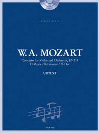 Concerto D-Dur KV218 (+ 2 CD's) fr Violine und Klavier Urtextausgabe