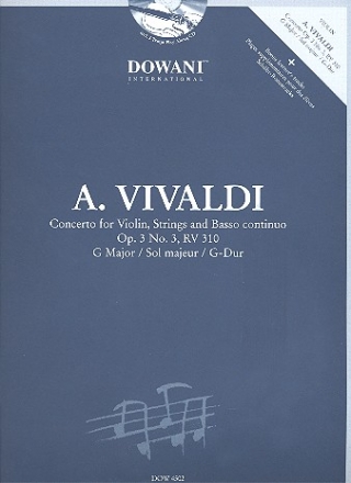 Concerto G-Dur op.3,3 RV310 (+CD) für Violine und Klavier