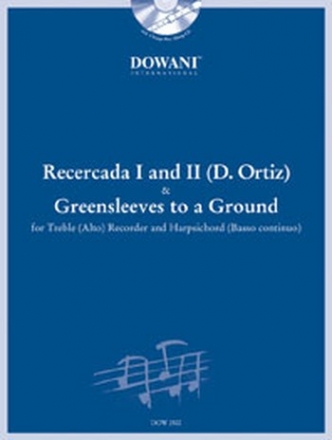 Recercada 1 und 2 and Greensleeves (+CD) for treble recorder and bc