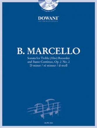 Sonate d-Moll op.2,2 (+CD) fr Altblockflte und Bc