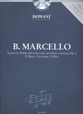 Sonate F-Dur op.2  fr Altblockflte und Bc (+CD) fr Altblockflte und Klavier