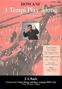 3 Tempi playalong 2 CD's Concerto for violin, strings and bc