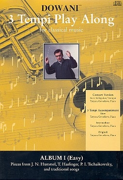 3 Tempi playalong 2 CD's: Album 1 leichte Konzertversion fr Trompete und Klavier 
