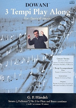 Hallenser Sonate e-Moll Nr.2 (+CD) fr Flte und Bc