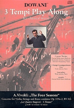 3 Tempi Playalong CD Konzert g-Moll op.8,2 fr Violine, Streicher und Bc orig.-version und Begleitung in 3 Tempi