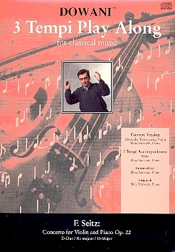 Concerto D major op.22 for violin and orchestra 3 Tempi Play Along CD original und orch.-begl. in 3 tempi