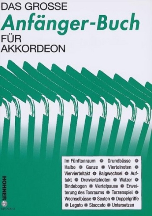 Das groe Anfnger-Buch Band 1 fr Akkordeon