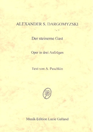 Der steinerne Gast Klavierauszug (russ/dt/fr)