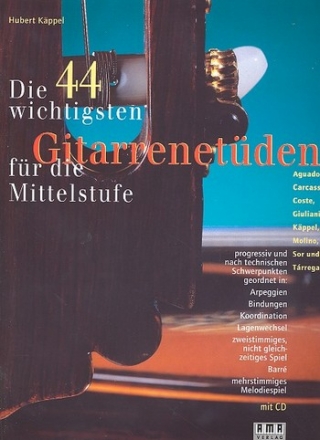 Die 44 wichtigsten Gitarrenetden fr die Mittelstufe (+CD) 