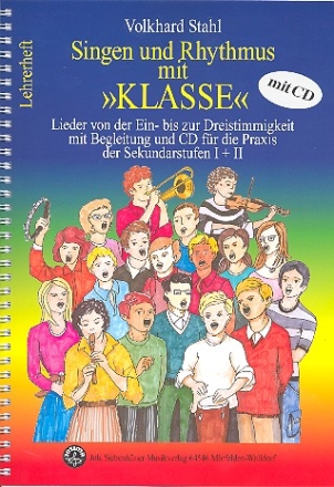 Singen und Rhythmus mit Klasse (+CD) fr gem Chor und Klavier, Percussion ad lib Lehrerheft