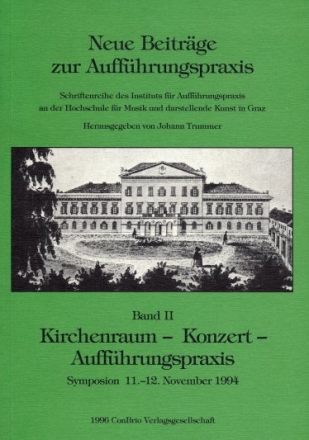 Kirchenraum Konzert Auffhrungspraxis Symposion 11.-12.11.1994