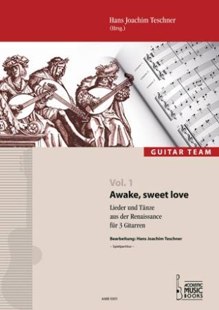 Awake sweet Love  fr 3 Gitarren Spielpartitur