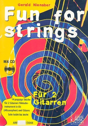 Fun for Strings (+CD) fr 2 Gitarren (Melodieinstrumente in Es und Gitarre), 2 Spielpartituren