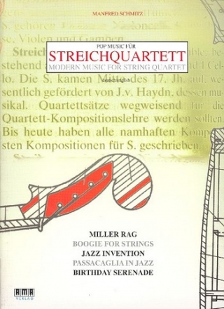 Pop Music fr Streichquartett Partitur und Stimmen