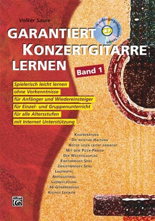 Garantiert Konzertgitarre lernen Band 1(+CD) fr Gitarre