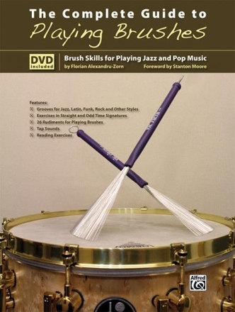 Complete Guide to Playing Brushes/DVD  Drum Teaching Material