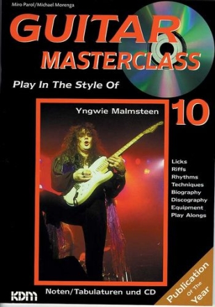Guitar Masterclass Band 10 (+CD) Play in the Style of Yngwie Malmsteen (Noten und Tabulatur)