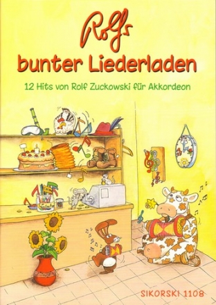 Rolfs bunter Liederladen 12 Hits von Rolf Zuckowski fr Akkordeon