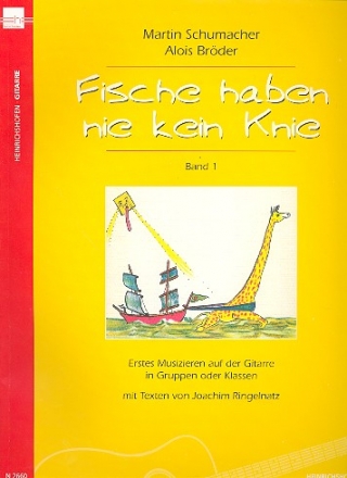 Fische haben nie kein Knie Band 1 Klassenmusizieren auf der Gitarre Partitur