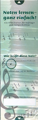 Noten lernen - ganz einfach! Schablone Violinschlssel