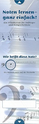 Noten lernen - ganz einfach! Schablone Bassschlssel