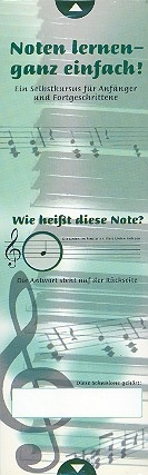 Noten lernen - ganz einfach! Kombipaket Schablone Bassschlssel, Violinschlssel, Lernblatt (Set aus 3 Schablonen)