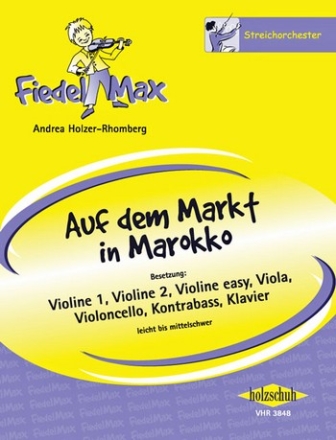 Auf dem Markt in Marokko fr Streichorchester und Klavier Partitur und Stimmen (1-1-1-1-1-1)