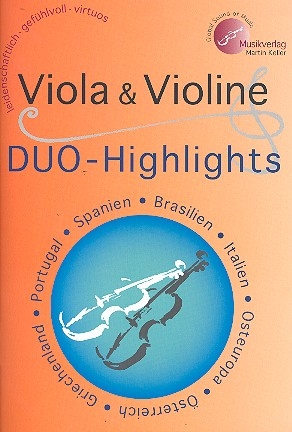 Duos-Highlights fr Violine und Viola Partitur und Stimme