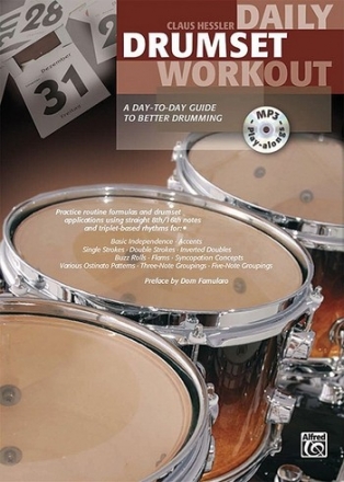 Daily Drumset Workout (+MP3-CD) for drum set