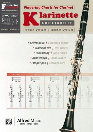 Grifftabelle Klarinette Bhm-System