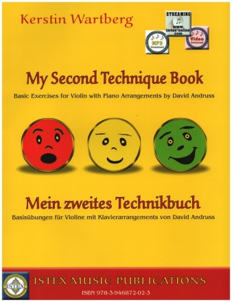 Mein zweites Technikbuch (+Download) fr Violine (z.T. mit Klavier) (en/dt) (Klavierbegleitung als Download im PDF-Format)