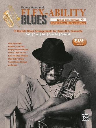 Flex-Ability Blues (+PDF/Download): for flexible ensemble (1-x instruments) brass B.C. edition / score