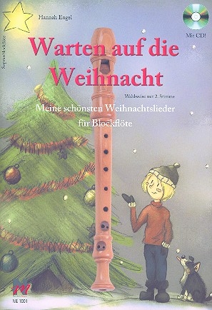 Warten auf die Weihnacht (+CD) f�r 1-2 Sopranblockfl�ten Spielpartitur